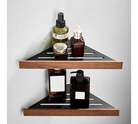 Portasciugamani pieghevole in noce nero con luce a parete kit accessori da bagno doppio treppiede portasciugamani e porta carta igienica Hardware da bagno per risparmiare spazio