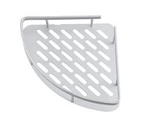 Portasciugamani Portaoggetti Ad Angolo per Rack da Bagno a Doppio Livello in Alluminio per la Decorazione Domestica, Robusto Supporto per Mensola per Forniture di Stoccaggio