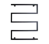 Portasciugamani Riscaldante Spina Da Bagno For Uso Domestico A Forma Di Arco In Acciaio Inossidabile For Asciugare I Vestiti For Riscaldamento Elettrico Riscaldamento rapido ed efficiente(A Black LED)