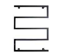 Portasciugamani Riscaldante Spina Da Bagno For Uso Domestico A Forma Di Arco In Acciaio Inossidabile For Asciugare I Vestiti For Riscaldamento Elettrico Basso Consumo Energetico(A Black Controller)