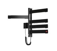 Portasciugamani Riscaldanti Elettrici Controllo Intelligente Della Temperatura Portaoggetti Da Bagno Scaldasalviette Leggeri For Uso Domestico Radiatore Riscaldamento Efficiente(Black five-pole)