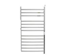 Portasciugamani Riscaldato Scaldasalviette 4/8/10/12Bar Lucidatura Spazzolato/Lucidato A Specchio Acciaio Verniciato A Polvere Curvo Riscaldamento rapido ed efficiente(12 Mirror Polished)