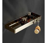 portasciugamani, Scaffale galleggiante da 50 cm for cosmetici, shampoo, bottiglie di spezie cucina(D 40cm)