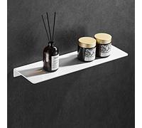 portasciugamani, Scaffale portaoggetti galleggiante da parete for cosmetici e condimenti - Alluminio solido spesso(40Cm Punch Free)