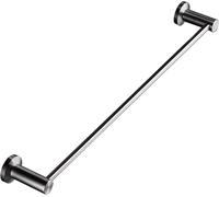 Portasciugamani singolo di dimensioni lunghe per bagno e cucina Portasalviette con finitura spazzolata da 90 cm con fessura per appendiabiti