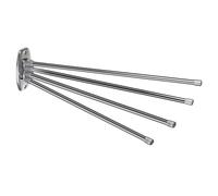 Portasciugamani universale a 3 oppure 4 braccia Bianco / Nero