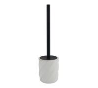 PORTASCOPINO ARREDO DA BAGNO WC RIGATO OBBLIQUO BIANCO CON SCOPINO COMPLETO 8780