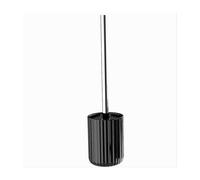 PORTASCOPINO ARREDO DA BAGNO WC TOILETTE NERO RIGATO CON SCOPINO COMPLETO 69749