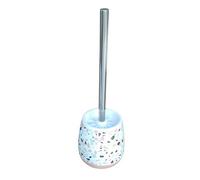 PORTASCOPINO BAGNO GRANIGLIA BIANCO MULTICOLORE CON BASE ROSA CON SCOPINO 59878