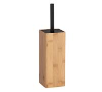 WENKO Portascopino WC Padua - Portascopino WC, Bambù, 10 x 38 x 10 cm, naturale