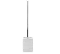 Portascopino bagno Quadrotto H 38 cm bianco Bianco