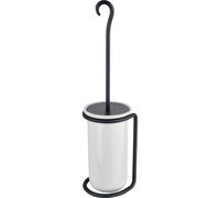 Portascopino bagno Rebecca H 23 cm bianco e nero Bianco-nero