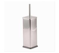 PORTASCOPINO BAGNO WC TOILETTE QUADRATO CROMATO NERO CON SCOPINO COMPLETO 87461