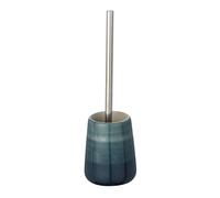 Wenko 22648100 Pottery - Spazzola WC in ceramica Petrolio 12,5 x 12,5 x 39,5 cm