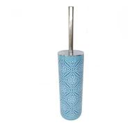PORTASCOPINO CON SCOPINO BAGNO WC TOILETTE CELESTE CON MAIOLICHE COMPLETO 87029