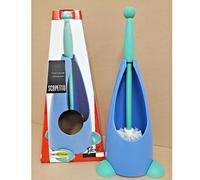 PORTASCOPINO DA BAGNO ELEGANTE IN PLASTICA SCOPETTO PER WC GIOSTYLE AZZURRO