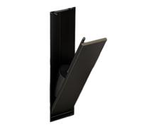 Portascopino da parete in acciaio inox 304, design moderno invisibile per bagno, ideale per hotel e spazi contemporanei, finitura nera