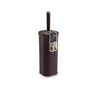 Portascopino Elegance Rattan Moka Marrone 12x12x41 Cm Stefanplast