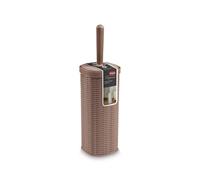Portascopino Elegance Rattan Tortora Marrone 12x12x41 Cm Stefanplast