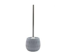 PORTASCOPINO GRIGIO LAVORATO CON SCOPINO ACCESSORIO MODERNO ARREDO BAGNO 79953