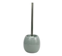 PORTASCOPINO IN CERAMICA GRIGIO CON SCOPINO MODERNO ACCESSORI ARREDO BAGNO 79255