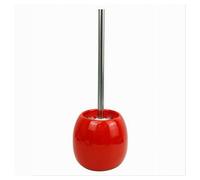 PORTASCOPINO IN CERAMICA ROSSO CON SCOPINO MODERNO ACCESSORIO ARREDO BAGNO 79263
