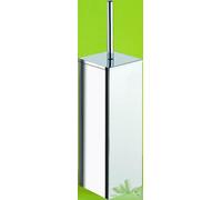 PORTASCOPINO SCOPINO VASO WC COLORADO GEDY IN ACCIAIO CROMATO NUOVO