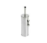 Portascopino WC Basic - da muro - acciaio inox - diametro 9,8 cm - altezza 38 cm