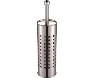 Portascopino wc inox tondo da appoggio