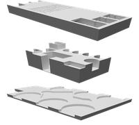 Portasegnalini Dungeon Fighter Gioco da Tavolo Organizer Box Stampato 3D