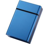 Portasigarette 20 Pezzi in Lega di Alluminio Portasigarette Pull-Down Automatico Pop-up Lid Portasigarette Multi-Color, Blue