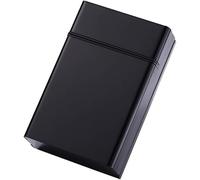 Portasigarette 20 Pezzi in Lega di Alluminio Portasigarette Pull-Down Automatico Pop-up Lid Portasigarette Multi-Color, Black