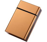 Portasigarette 20 Pezzi in Lega di Alluminio Portasigarette Pull-Down Automatico Pop-up Lid Portasigarette Multi-Color, Gold