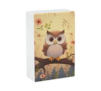 Portasigarette a forma di gufo, resistente agli urti, impermeabile, in plastica rigida, elegante portaaccendino per uomo/donna