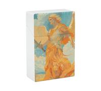 Portasigarette Angelo che tiene la spada Scatola per sigarette impermeabile Accessori per fumatori Portasigari per uomini e donne