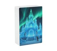 Portasigarette - Aurora Ice Castle WaterproofBox con chiusura di sicurezza, portasigarette portatile da viaggio con capacità di 20 sigarette, accessori per fumatori unisex per uomini e donne