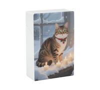 Portasigarette - Cat by The Christmas Window Elegante portasigarette in plastica per donne e uomini, organizer portatile antiurto per sigarette