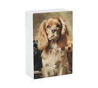 Portasigarette Cocker Spaniel con chiusura a scatto, porta sigarette per uomo e donna, accessori per fumatori, scatola di plastica per sigarette, porta sigarette rigido