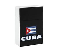 Portasigarette con bandiera cubana portatile, custodia protettiva a portafoglio per uomo e donna