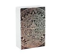 Portasigarette con calendario Maya Fine del Mondo, dimensioni normali, scatola stile teschio, capacità 20, per donne e uomini, perfetto per arrotolare le sigarette