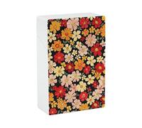 Portasigarette con fiori colorati, per letto king size standard, 85 mm, capacità 20 pezzi, custodia rigida portatile e impermeabile per sigarette da uomo e donna, accessorio per sigarette tascabili