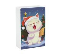 Portasigarette con simpatico gatto che canta canti natalizi, scatola impermeabile per sigarette, accessori per fumatori, portasigari per uomo e donna