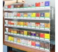 Portasigarette Con Spingitore Automatico, Espositore For Sigarette A 3 4 5 6 7 Livelli For Organizzatore Di Negozi Al Dettaglio, Portasigarette In Acrilico(H35cm*w16cm,L92cm)