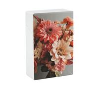 Portasigarette con stampa Bouquet di fiori, capacità 20 sigarette - Design a molla a scatto per apertura a scatto con una sola mano