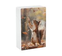 Portasigarette con supporto sulle zampe posteriori, design a molla a scatto, scatola da viaggio in plastica con apertura a ribalta con una sola mano per uomo/donna