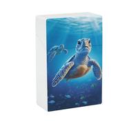 Portasigarette con tartarughe marine per King Size standard da 85 mm, 20 capacità, con apertura a pressione, custodia rigida portatile e impermeabile, per uomini e donne, porta sigarette tascabili