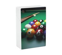 Portasigarette da biliardo per King Size standard 85 mm, 20 capacità, con apertura a pressione, custodia rigida portatile e impermeabile, per uomini e donne, porta sigarette tascabili, accessori per