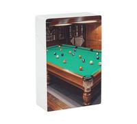 Portasigarette da biliardo, portatile, leggero, da viaggio, impermeabile, in plastica, tascabile, per 20 sigarette
