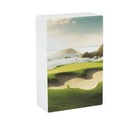 Portasigarette da spiaggia, da campo da golf, stampato, con capacità di 20 sigarette - Design a molla a scatto per apertura a ribalta con una sola mano