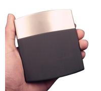 Portasigarette da uomo d'affari Portasigarette sottile in acciaio inossidabile nero Portasigarette da 10 sigarette Mini,10-pack